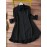 Women's Elegant Black -Line Dress with Collar & Ruffled Short Sleeves - Fitted Waist Short Length (bove Knee) Long Dress, Machine Washable -Season Formal/Casual Wear, Bow Tie Closure - Tailored for Weddings & Office ttire, Black Dresses For Women, Long Sleeve Dresses For Women, Dresses For Women Elegant Classy, Black Dresses For Women Elegant Classy, Fall Dresses For Women, High Neck Dress For Women, Blouse For Women, Party Dresses For Women, Dresses For Women Winter, Dresses