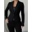 Spring and Autumn new fashion temperament elegant commuting versatile buttons ladies blazer tops