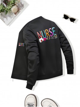 Women'S Casual Zip-Up Jacket with 