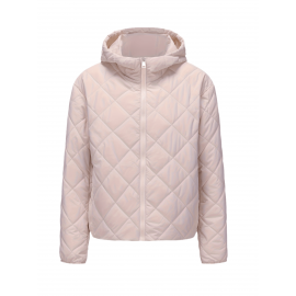 Women'S Fitted Hooded Coat with Pockets | Adjustable Drawstring Hood, Lightweight and Comfortable, Solid Color, Ideal for Autumn and Winter