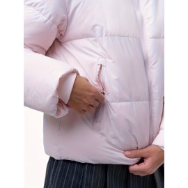 Women's Winter Fleece-Lined Hooded Jacket -Elegant Special & Relaxed Fit Coat with Zipper Front, Long Sleeve Casual Outerwear for Cold Weather, Seasonal Fashion, Warm Fabric, Cozy Material, Casual Attire