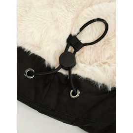 Women's Winter Fleece-Lined Hooded Jacket -Elegant Special & Relaxed Fit Coat with Zipper Front, Long Sleeve Casual Outerwear for Cold Weather, Seasonal Fashion, Warm Fabric, Cozy Material, Casual Attire